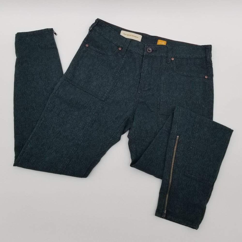 Anthro Pilcro | Green Utility Skinny Jeans - 28